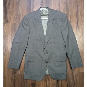 Polo University Club Ralph Lauren Glen Plaid Gray Wool Blazer Sport Jacket 40R
